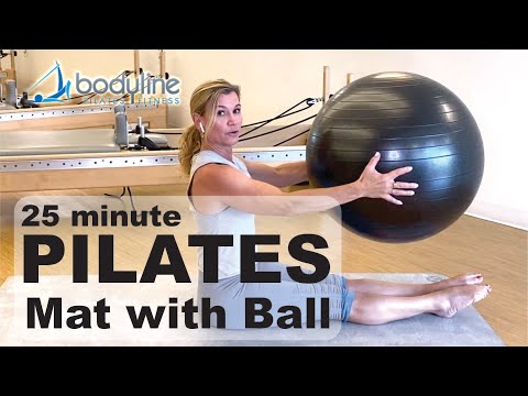 Видео: 25-минутная тренировка по пилатесу | Тренировка с мячом для пилатеса | Bodyline Pilates Beverly H...