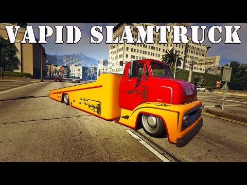 Видео: Vapid Slamtruck. ЭВАКУАТОР-Трамплин. Обзор и тесты в GTA Online