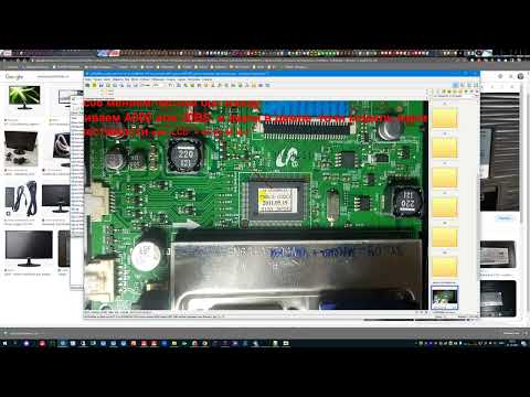 Видео: минитор Samsung тип s19a300 s20a300 s22a300 черный экран прошивка+определение подходящей версии дамп