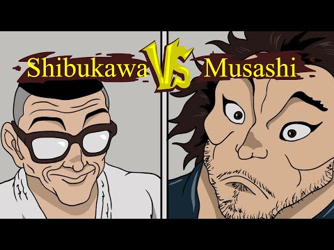 Видео: Miyamoto Musashi vs Shibukawa Goki (Сибукава против Мусаши)