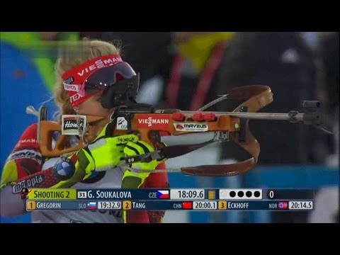 Видео: Биатлон Женщины Индивидуальная гонка 15 км. 28 ноября 2013 г. Эстерсунд Швеция