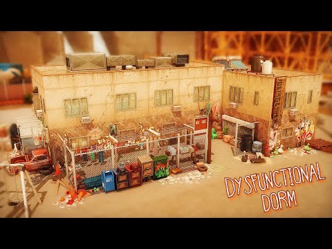 Видео: Неблагополучное общежитие🏭| Dysfunctional dorm| Строительство|Симс 4|Sims 4|Speed build|No CC