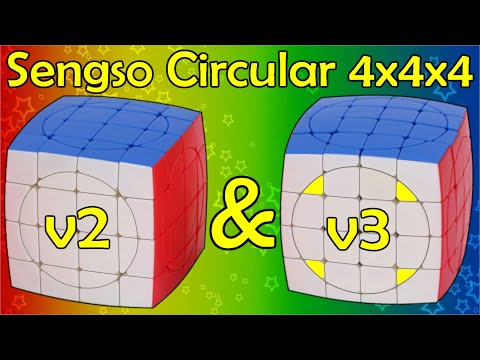 Видео: Sengso 4x4x4 v2 v3 Circular cube, Циркулярный куб Сенгсо 4х4х4 сборка, tutorial, crazy cube