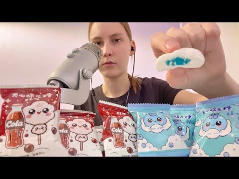 Видео: АСМР ИТИНГ МАРШМЕЛЛОУ из fix price 🍭🫐🥤🍡🍬