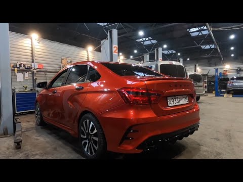 Видео: Внеплановое ТО Лада Веста на пробеге 80.000 км | Свист ремня генератора и масло в свечных колодцах