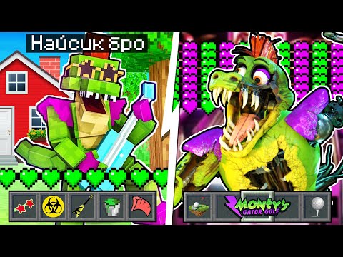 Видео: Я прожил 100 Дней за АНИМАТРОНИКА МОНТИ АЛЛИГАТОРА FNAF SECURITY BREACH в Майнкрафте MONTY MINECRAFT