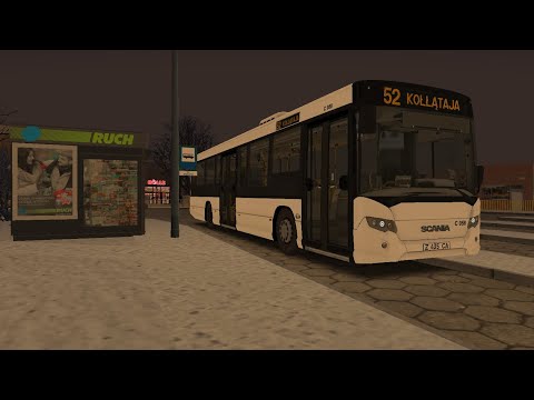 Видео: Omsi 2 Fikcyjny Szczecin. Scania Citywide LE маршрут 52