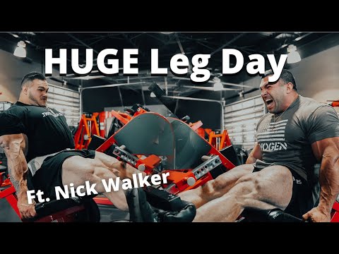 Видео: HUGE Leg Day с Ником Уокером