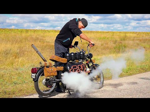 Видео: Паровой мотоцикл 13 серия
