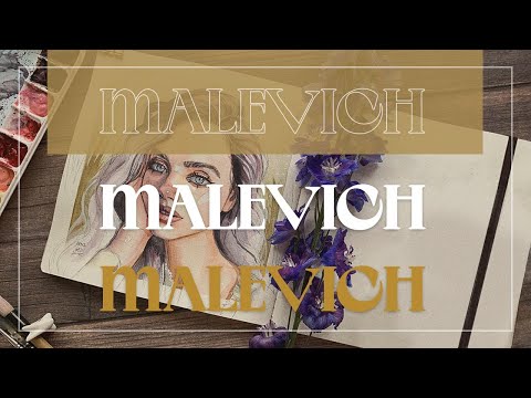 Видео: Малевичъ. Обзор на мой акварельный скетчбук \\ sketchbook Malevich