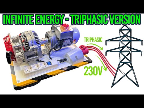 Видео: Трехфазный генератор бесконечной энергии 10 кВт 230 В - Liberty Engine 1.1