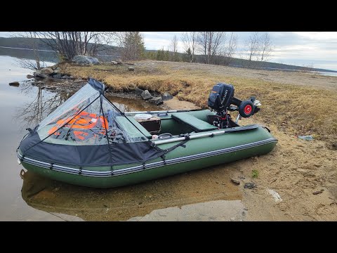 Видео: Обкатка Parsun 9.8 2т, тест эхолота Garmin Vivid 4cv