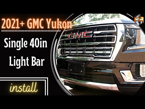Видео: 2021 2022 2023 2024 GMC Yukon 40 дюймов Light Bar Single, установка M&R Automotive MandRonline
