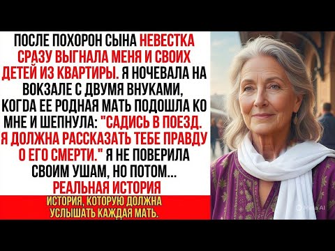Видео: Невестка выгнала меня после похорон сына. На вокзале ее мать сказала: "Я знаю правду о его смерти"…