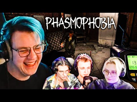 Видео: ПЯТЁРКА ИГРАЕТ В PHASMOPHOBIA ВМЕСТЕ С МЕЛЛШЕРОМ, СТИНТОМ И ДРЕЙКОМ?! #phasmophobia