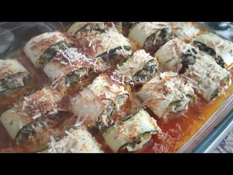 Видео: Рулетики из кабачков #попробуй и удивись/ rollitos de calabacín con jamón y queso fresco requisimo 