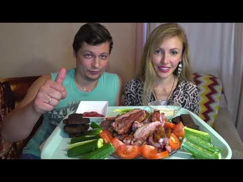Видео: АСМР свиные РЕБРА 🍖🥩 / ASMR Pork RIBS Итинг Eating