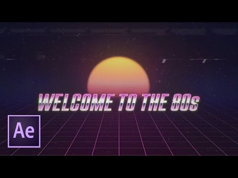 Видео: Ретро заставка в стиле 80-х в After Effects (Kung Fury, VHS)