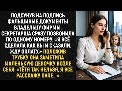 Видео: Подсунув на подпись фальшивые документы владельцу фирмы, секретарша сразу позвонила