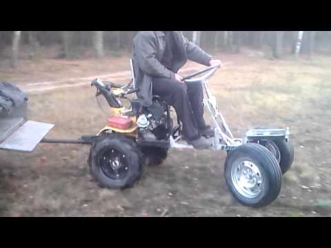 Видео: Самодельный минитрактор из мотоблока целина нмб 90