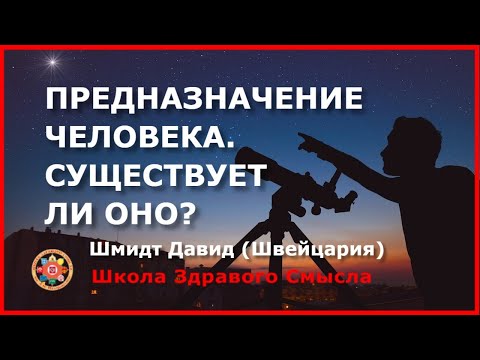 Видео: Предназначение человека. Существует ли оно? Часть 1. Давид Шмидт (Швейцария)