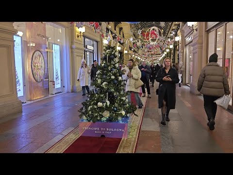 Видео: Москва. Новогодний ГУМ 2023-2024