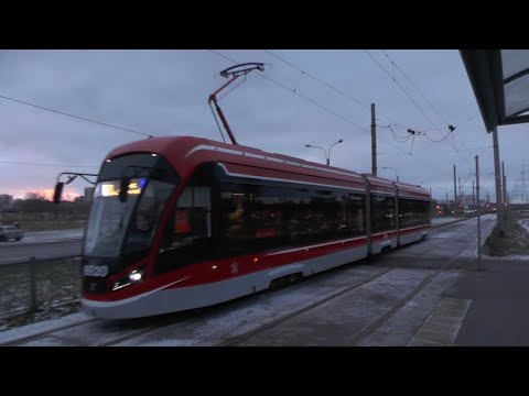 Видео: Санкт-Петербургский трамвай | зимний день 05.01.2020