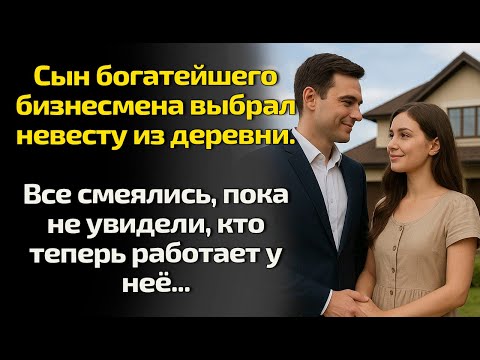Видео: Сын богатейшего бизнесмена выбрал невесту из деревни. Все смеялись, пока не увидели, кто теперь ...