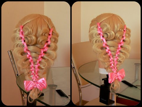 Видео: Косы однопрядные соединённые. Видео-урок.