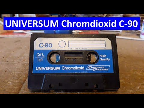 Видео: UNIVERSUM chromdioxid c-90 удивительная, редкая, странная, гадкая, непонятная конструкция кассеты