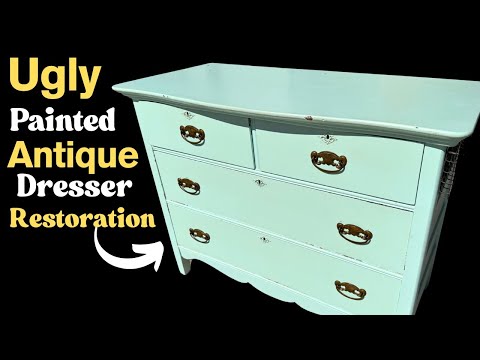 Видео: Эп. 132 РЕСТАВРАЦИЯ этого старинного расписного комода стоимостью 50 долларов