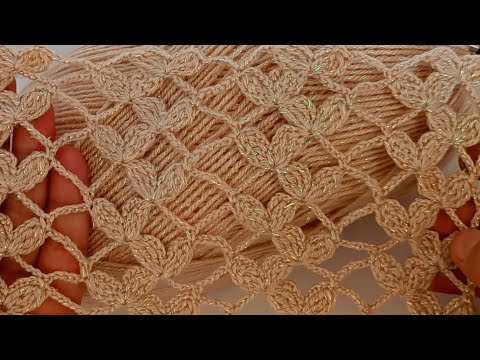 Видео: НОВЫЙ! Не пропустите это! просто частая игла, простой и красивый стежок крючком