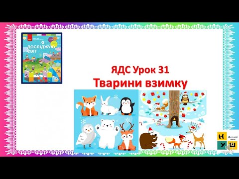 Видео: ЯДС 2 клас урок 31 Тварини взимку автор Бібік
