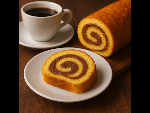 Видео: Бісквітний рулет з вершковим кремом. Дуже простий та смачний рецепт