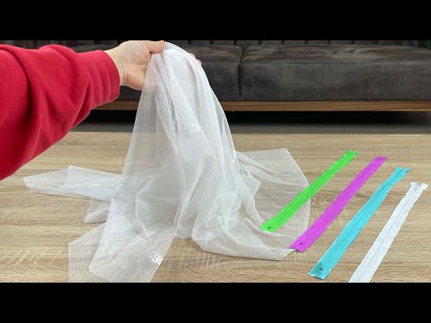 Видео: Если у вас есть кусок тюля, вам обязательно стоит попробовать эту идею! | Лучшая идея по переработке