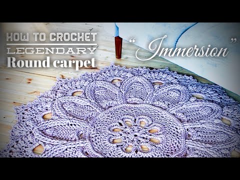 Видео: ВЯЖЕМ ШИКАРНЫЙ КОВЕР ПО КРУГУ / ЧАСТЬ 1 / BEAUTIFUL ROUND CROCHET CARPET