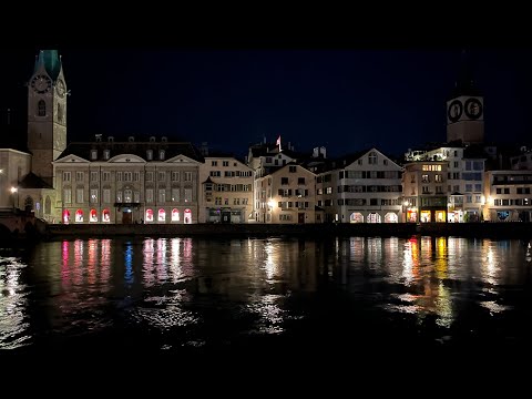 Видео: Switzerland! 🇨🇭 Zurich! / Вечерняя прогулка в Цюрихе! 14.07.2023 #travel #zurich