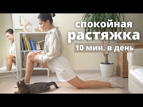 Видео: МЯГКАЯ РАСТЯЖКА НА ВСЕ ТЕЛО. ежедневная разминка за 10 минут.