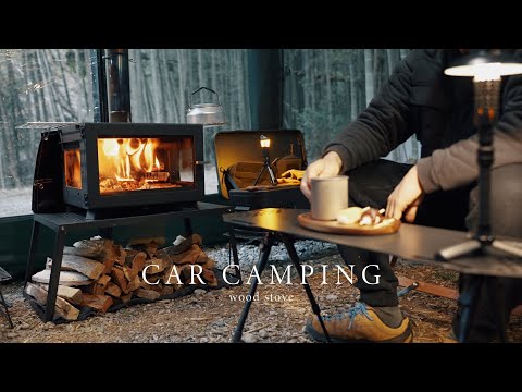 Видео: Соло-кемпинг с дровяной печью и японским сукияки | Cozy Camping | ASMR