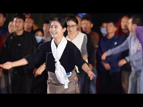 Видео: Юнцзи, красивые тибетские танцовщицы, тибетский танец «Дружелюбный Гочжуан»