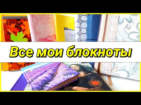 Видео: Все мои блокноты, которые я веду!