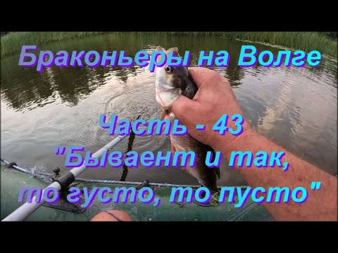 Видео: Браконьеры на Волге. Часть - 43. "Бывает и так то густо то пусто".