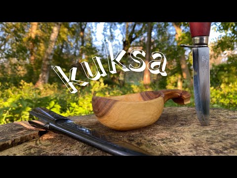 Видео: Відео для відпочинку. Кружка з дерева . Kuksa carving in the forest