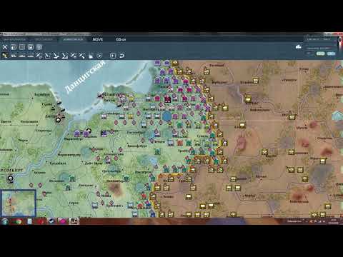 Видео: Gary Grigsby War in the East. Минигайд №1. Передвижение (F1)