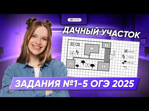 Видео: ДАЧНЫЙ УЧАСТОК ЗАДАНИЕ 1-5  ОГЭ МАТЕМАТИКА 2025 | 99 БАЛЛОВ ОГЭ МАТЕМАТИКА