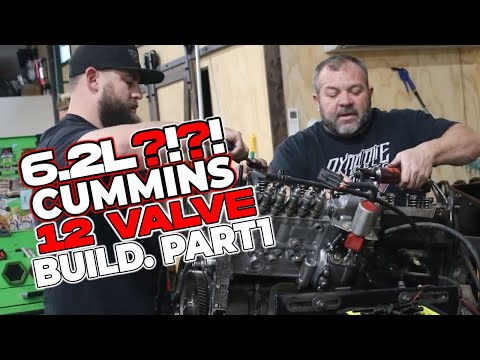 Видео: Cummins 5.9L с 6.7L Crank, сборка 6.2L! Часть 1