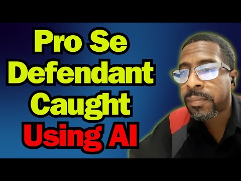 Видео: Ответчик Pro Se использует ИИ в суде | Судья вызывает его на повестку!