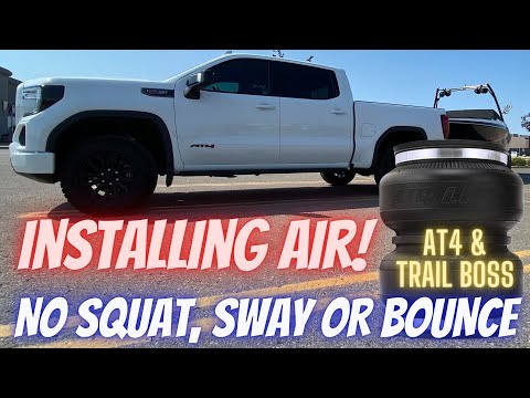 Видео: Как установить подушки безопасности Air Lift LoadLifter на GMC Sierra AT4 и Chevy Trail Boss