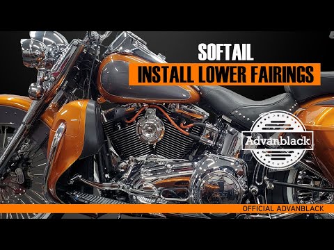 Видео: Добавьте защитную дугу и нижние обтекатели @Advanblack Softail