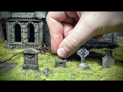 Видео: ДИОРАМА - ЗАБРОШЕННОЕ КЛАДБИЩЕ | Fantasy DIORAMA